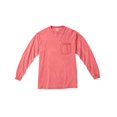 thumbnail image 1 of C4410 Comfort Colors RS Long-Sleeve Pocket T-Shirt Neon Red Orange S, 1 of 6