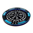 thumbnail image 1 of C4Labs 10" Round Padded Dice Tray - Norse Compass, Viking, Rune, Vegvisir, 1 of 2