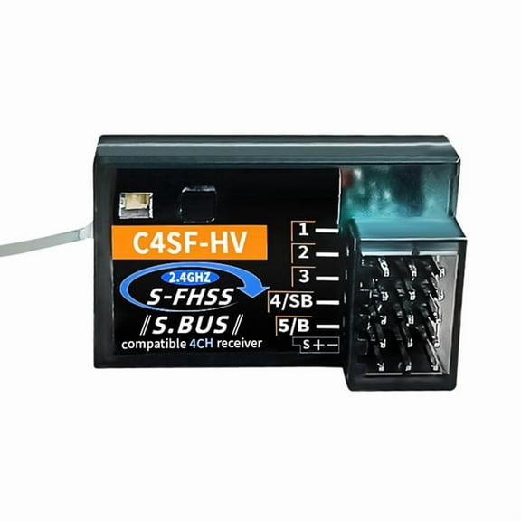 C4SF HF Anti-Splash C4SF Receiver 2.4hz SBUS 3PV 4PLS 4PV 4PX is Used for Futaba Rc Remote Control Car Drift Components,1 * C4SF receiver,Black