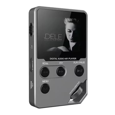 C5 8GB Bluetooth MP3 Player, Lossless HiFi Music Player with Zinc Alloy Body, Rotary Controls, FM Radio, Voice Recorder