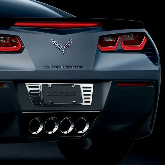 C5/C6/C7 Corvette License Plate Frame - Billet Chrome