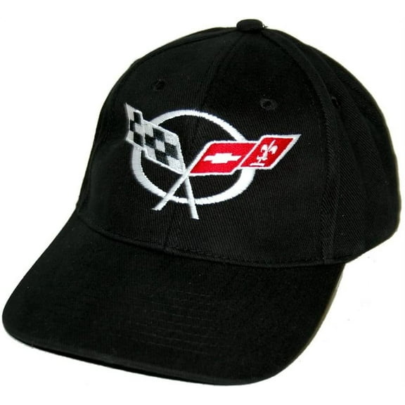 C5 Corvette Black Brushed Cotton Twill Hat