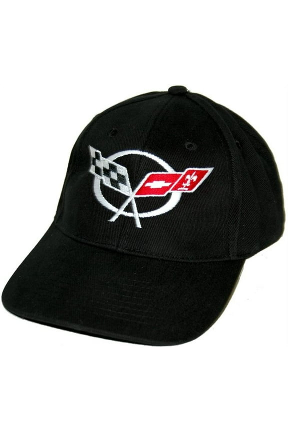 C5 Corvette Black Brushed Cotton Twill Hat