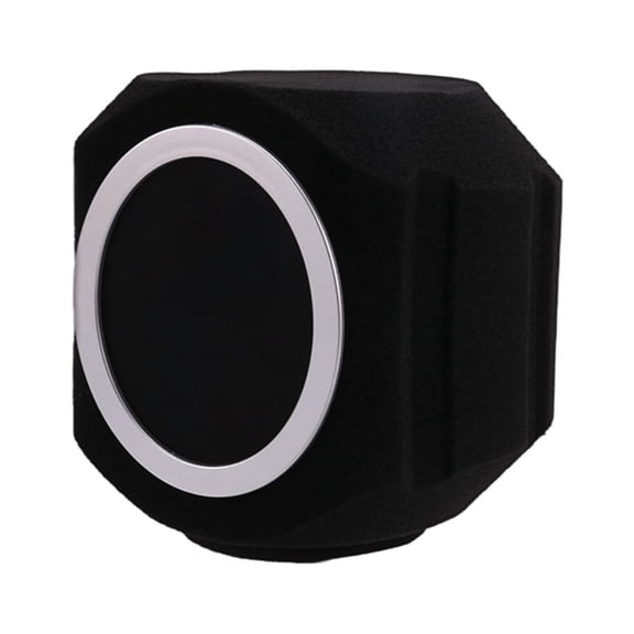 C5 Universal Studio Mic Screen Live Recording Microphone Anti-Interference Noise Reduction Wind Screen Black