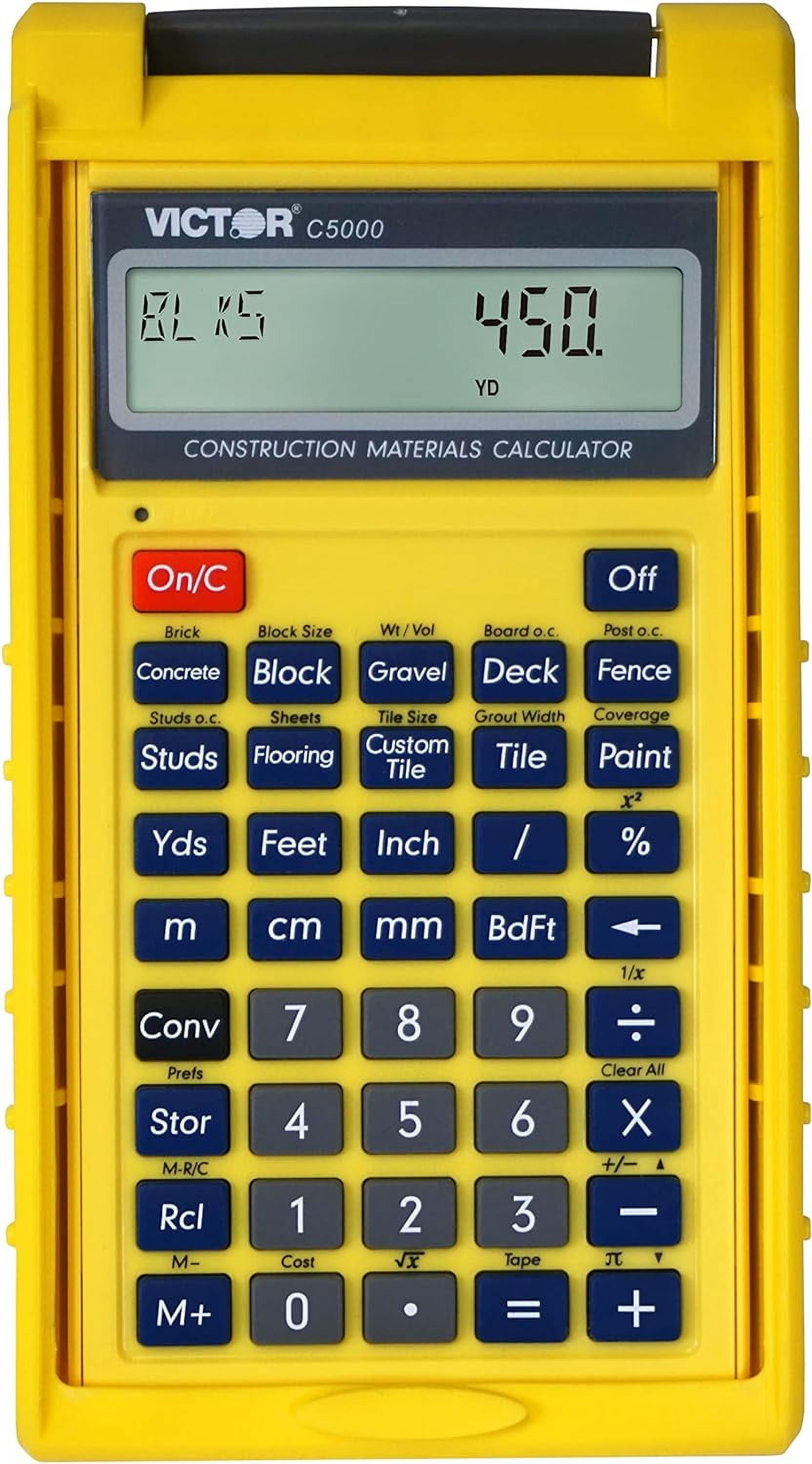 C5000 Construction Materials Calculator with Protective Case