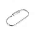 thumbnail image 1 of C5206 2-1/4" Nickel Plate, Oval Key Ring w/ Spring, Solid Brass-LL, 1 of 4