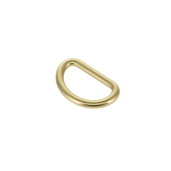 C5300 Natural Brass, Short D-Ring, Solid Brass-LL