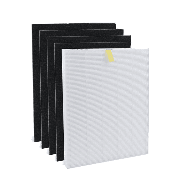 C545 Replacement Filter S Compatible with Winix C545 Air Purifier, Replaces 1712-0096-00 and 2522-0058-00,1 Pack C545 HEPA Filter and 8 Activated Carbon Filters for Winix c545