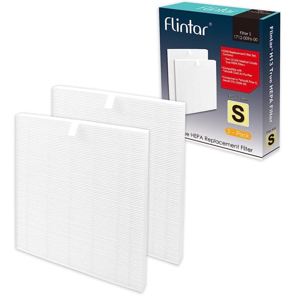 C545 Replacement Filter S, Compatible with Winix C545 Air Purifier, Part Number 1712-0096-00, H13 Grade Air Filters, 2-Pack