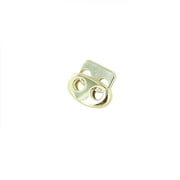 C5537 Brass Plate, Double Hole Round Cord Lock, Zinc