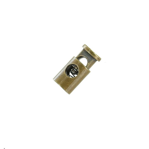 C5538 7/16" Antique Brass, Single Barrel Cord Lock, Zinc