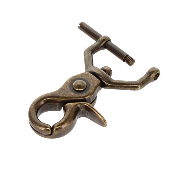 C5637 1" Antique Brass, Swivel Trigger Snap w/ Removable Pin, Solid Brass-LL