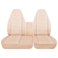 thumbnail image 1 of Designcovers Fits 1997-2003 Ford F-150 Cotton Seat Covers 40/60 Hi Back No Console:Sand, 1 of 6