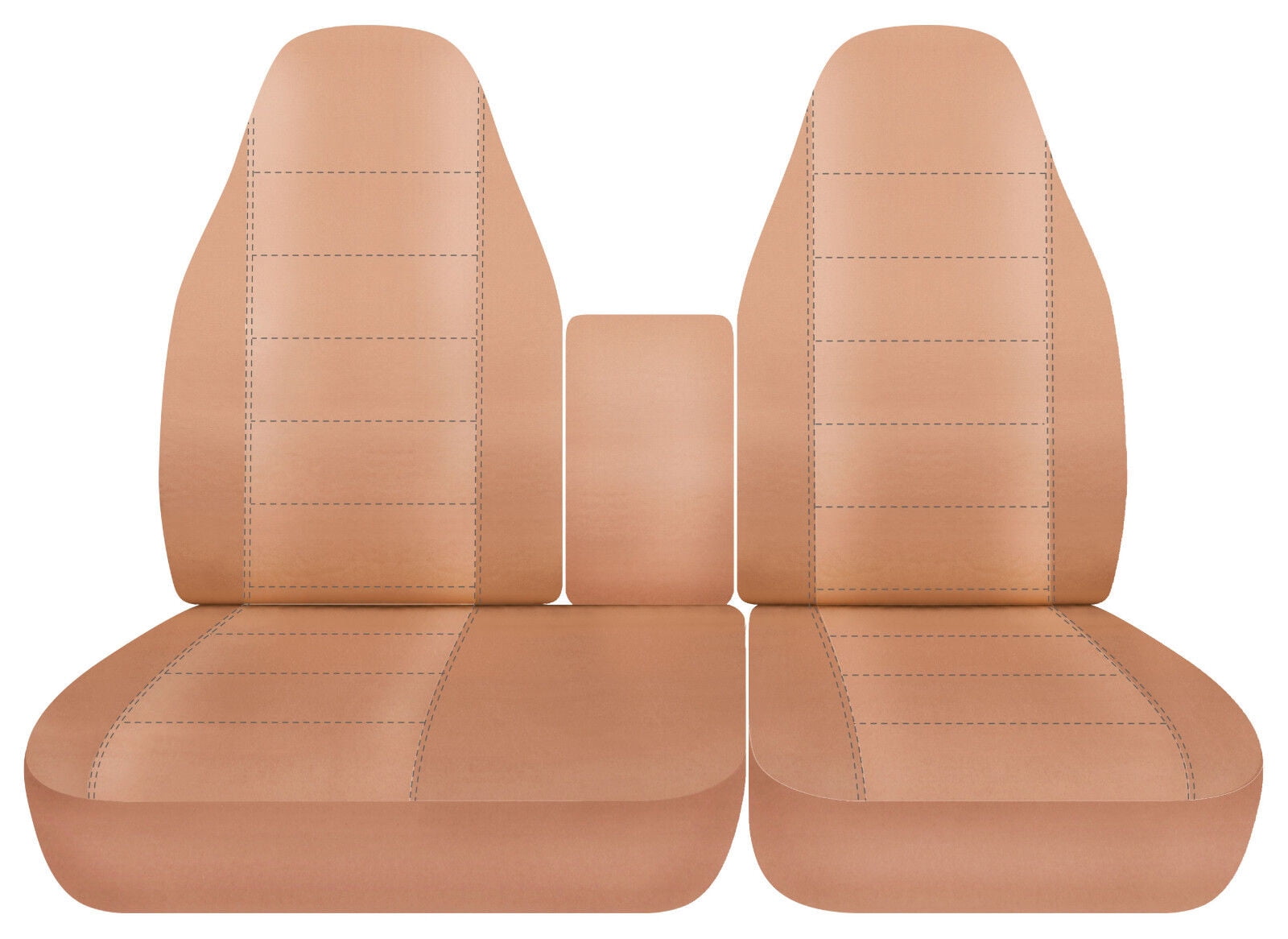 Refresh Your Ride: Semi-Custom Front Seat Covers For Ford F150 1997-2003 (40/60 High-Back With Console, Camo Design)-1094783