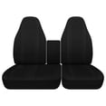 thumbnail image 1 of Designcovers Fits 1997-2003 Ford F-150 Cotton Seat Covers 40/60 High Back No Console:Black, 1 of 6