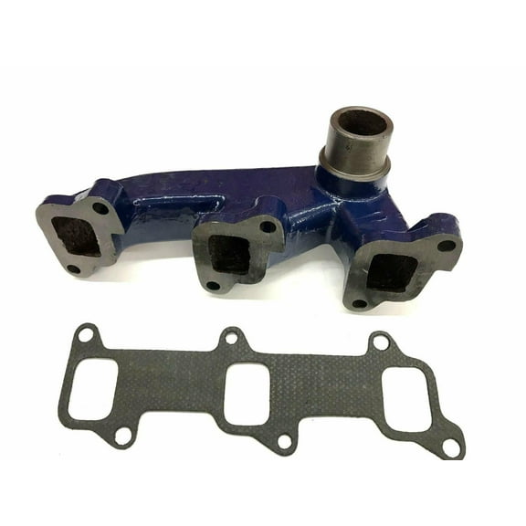 "C5NE9430A Horizontal Exhaust Manifold - Compatible with Ford 3-Cylinder Tractors 2000 3000 4000 3400 3500 4500 Models"