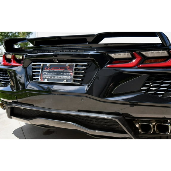 C6/C7/C8 Corvette Billet Open End License Plate Frame - Chrome