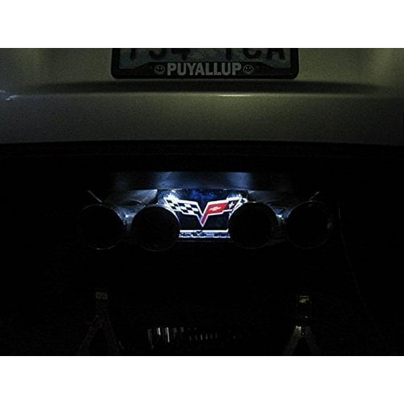 C6 Corvette Exhaust Plate LED Lighting Kit : 2005-2013 White