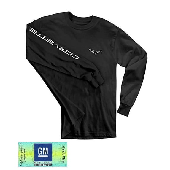 West Coast Corvette C6 Corvette Long Sleeve Black T-Shirt