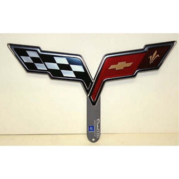 C6 Corvette Metal Landscaping Stake Sign 18 x 11