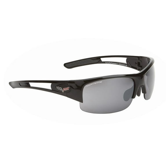 C6 Corvette Sunglasses - Rimless Gloss Black