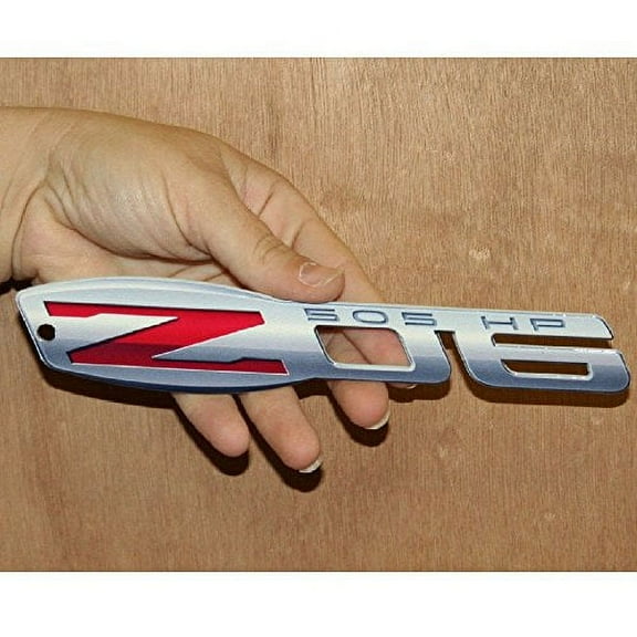 C6 Corvette ZO6 Metal Magnet Emblem Art Size: 6" x 2" Tool Box 06 through 13 Z06 505HP LS7