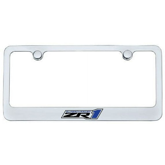 C6 Corvette ZR1 License Plate Frame - Chrome