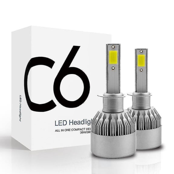 C6 H1 H3 Led Headlight Bulbs H7 Led Car Lights H4 880 H11 Hb3 9005 Hb4 9006 H13 6000k 72w 12v 7200lm Auto Headlamps