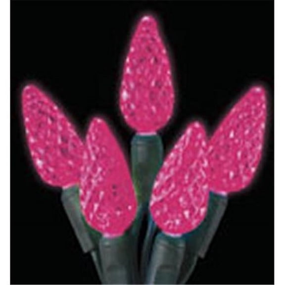 C6 LED Light Strands - Pink Full Wave