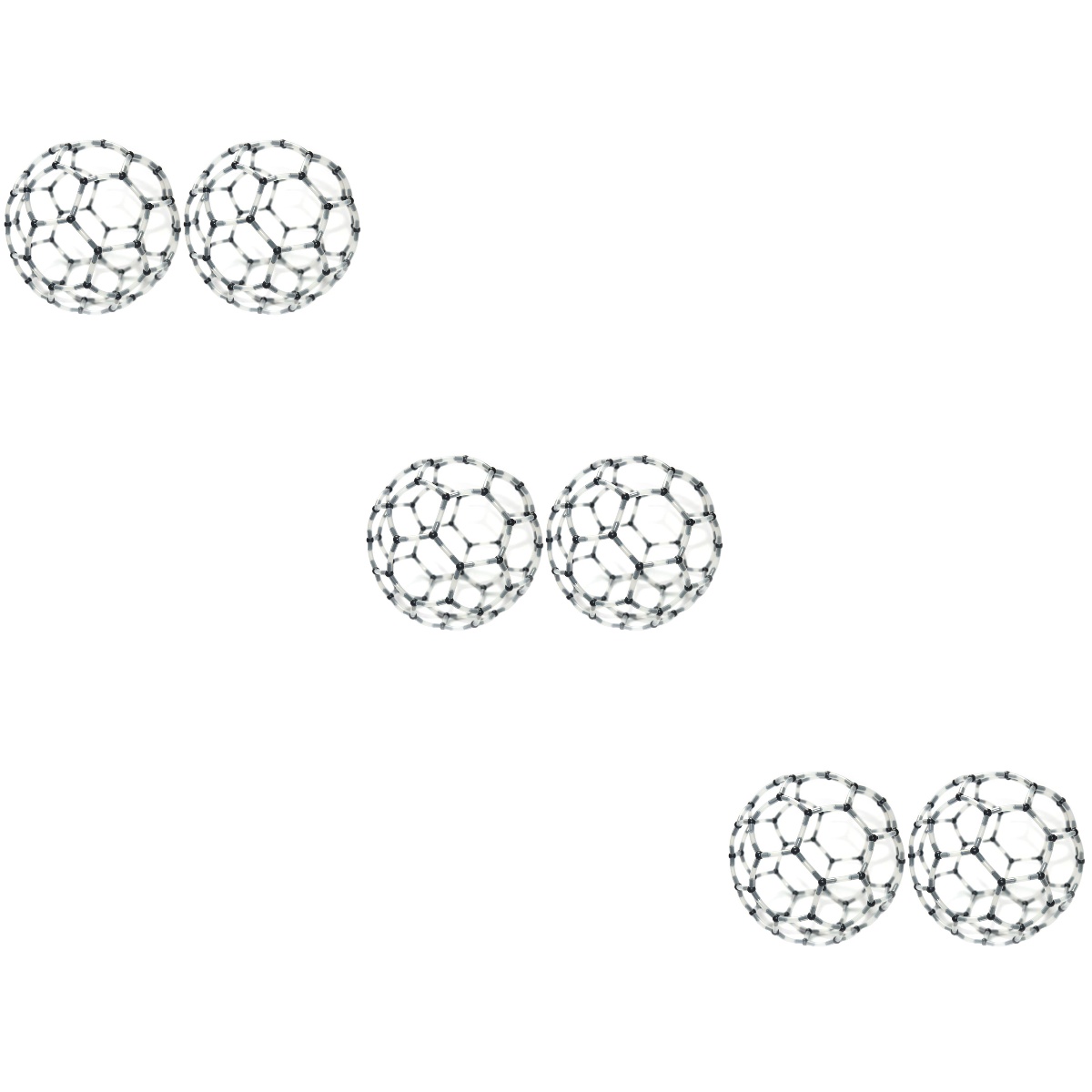 C60 Molecule Structure Model Ornament Kits Sets Molecular Suite