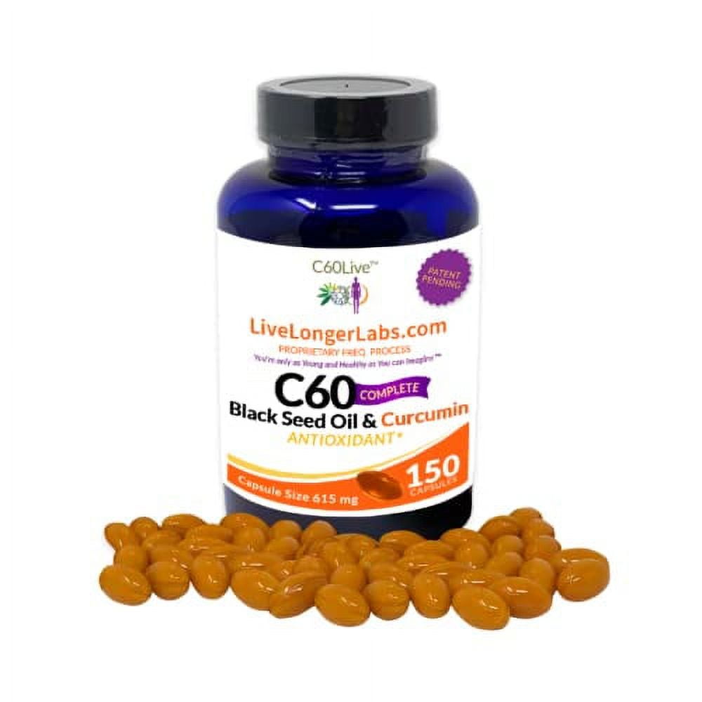 C60live - C60 Complete - Carbon 60 (Fullerene) with Black Seed Oil