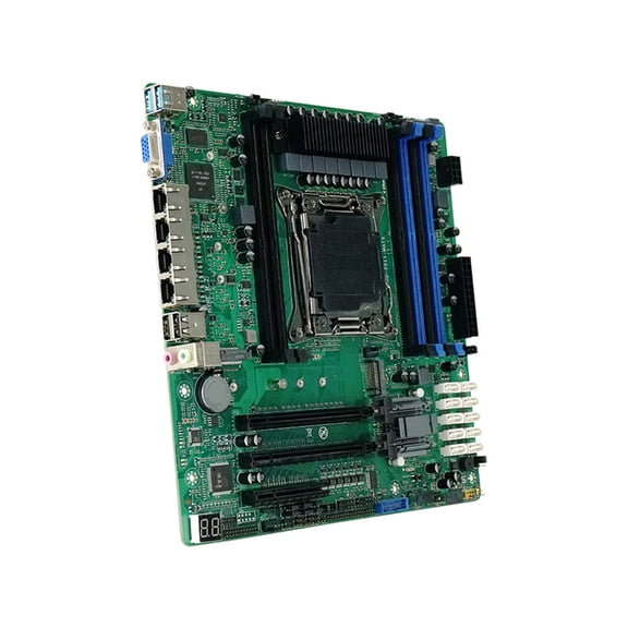 C612 MATX Board 6 DDR4 Slots Double NVMe Slot 10 Port For Rendering Virtualization Enterprises Networking Band