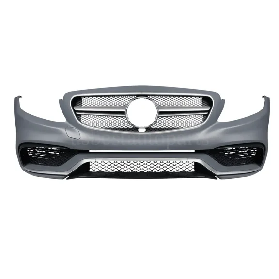 C63 AMG Style Front Bumper Body Kit W/Grille W/O PDC for Mercedes Benz W205 C300