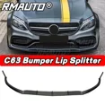 thumbnail image 1 of C63 Bumper Lip AMG Car Front Bumper Lip Splitter Spoiler Diffuser For Mercedes Benz C63 AMG 2014-2018 Car Accessories Body Kit, 1 of 7