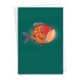 thumbnail image 1 of C6491BFDG Humor Father's Day Greeting Card 'Fishtoons' with Envelope by NobleWorks, 1 of 6