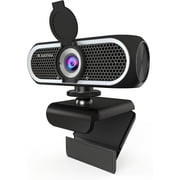 C65 4K Webcam for PC with Autofocus, USB Webcam with Noise-Reducing Mic, Auto White , Low Light Correction, Shutter, Tripod Included, Streaming Camera for Laptop Desktop Zoom Teams
