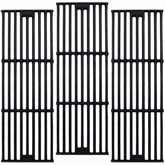 C6505A(3-Pack) 19 3/4" Cast Iron Cooking Grid Grates Replacement for Chargriller 2121, 2123, 2222, 2828, 3001, 3008, 3030, 3725, 4000, 4208, 5050, 5072, 5252, 9020