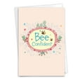 thumbnail image 1 of C6548EGDG Hilarious Graduation Greeting Card 'Let It Bee' with Envelope by NobleWorks, 1 of 6