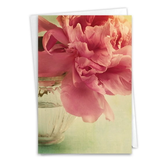 C6553BGWG Humorous Get Well Greeting Card 'Full Blooms' with Envelope by NobleWorks