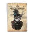 thumbnail image 1 of C6554DMDG Humorous Mother's Day Card 'Steampunk Cats' with Envelope by NobleWorks, 1 of 6