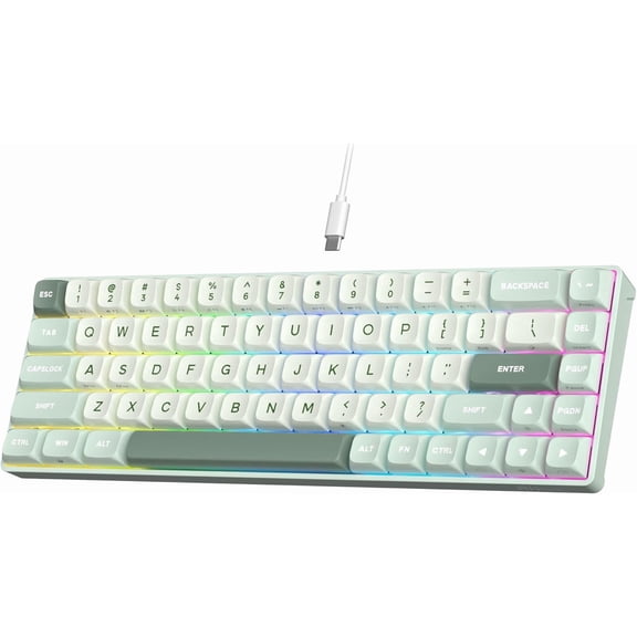 C68 Hall Effect Mechanical Gaming Keyboard, 65% HE Wired Keyboard, Hot Swappable, Adjustable Actuation, 8K Polling Rate, Web Driver for &Win