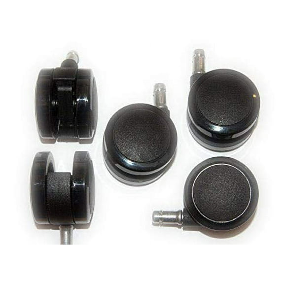 C7 2.5 inch Hard Floor & Carpet Caster Set for Herman Miller Aeron Chair (Set of 5)