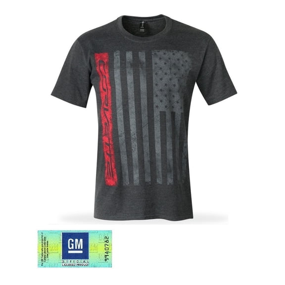 C7 Corvette American Legacy Patriot T-Shirt : Heather Gray Large