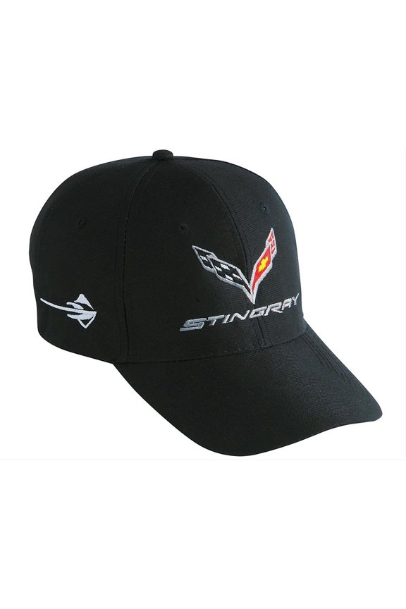 C7 Corvette Embroidered Dupont Performance Hat Black