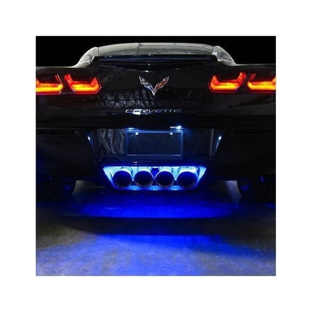 C7 Corvette - Exhaust LED Lighting Kit : Stingray, Z51, Z06 Blue Bright