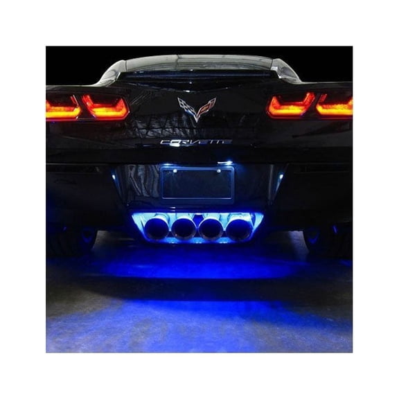 C7 Corvette - Exhaust LED Lighting Kit : Stingray, Z51, Z06 Blue Super Bright