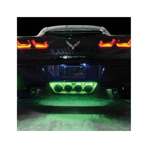 C7 Corvette - Exhaust LED Lighting Kit : Stingray, Z51, Z06 Green Super Bright