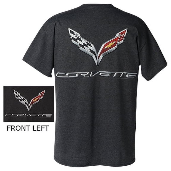 C7 Corvette Heather Gray T-Shirt - Large