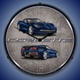 thumbnail image 1 of C7 Corvette Lighted Clock - Night Race Blue, 1 of 1
