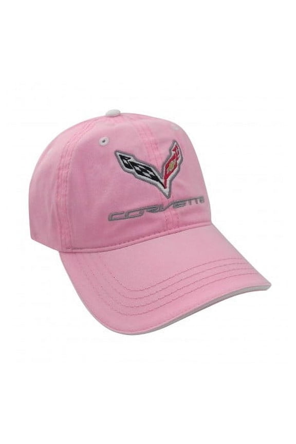 C7 Corvette Pink Unstructured Cotton Twill Hat